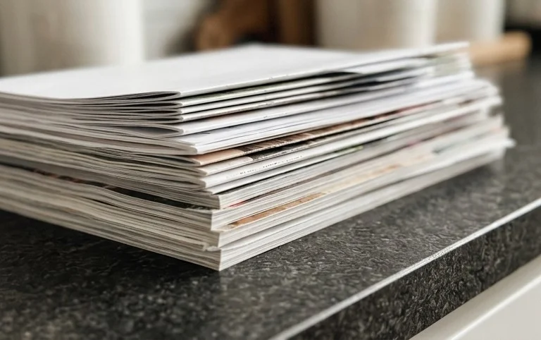 {organizing with style} Managing Kitchen Paper Piles with a Simple Filing System