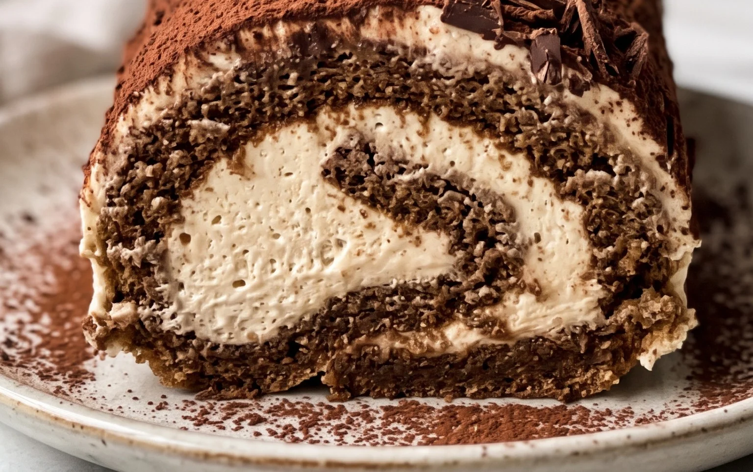 Tiramisu kerstbûche