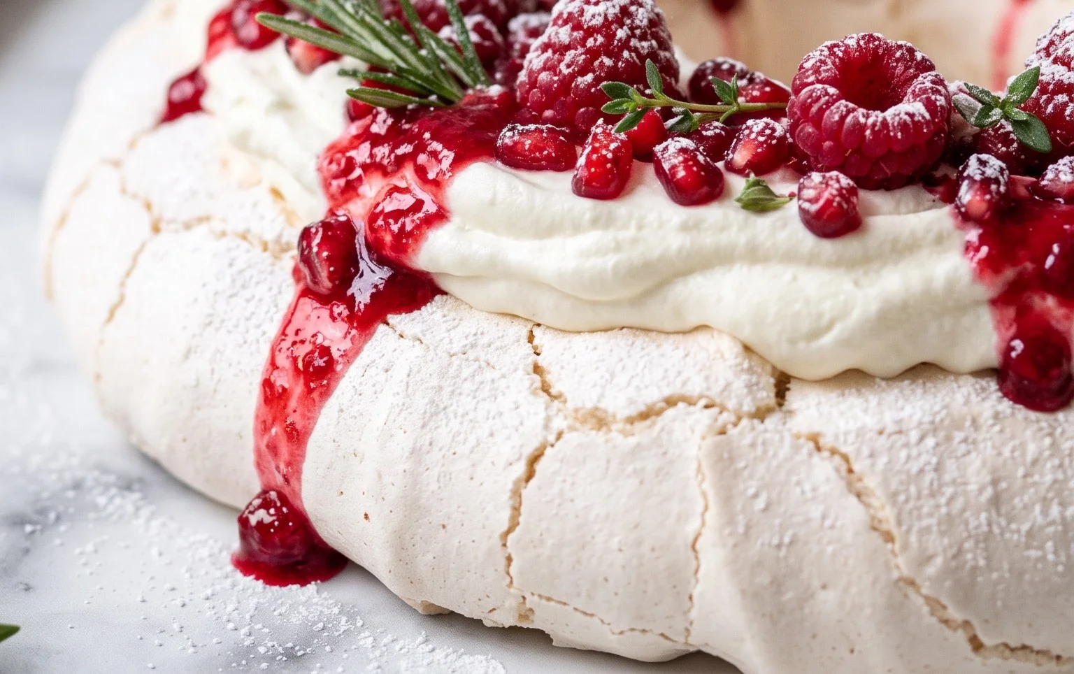 Christmas Pavlova Wreath
