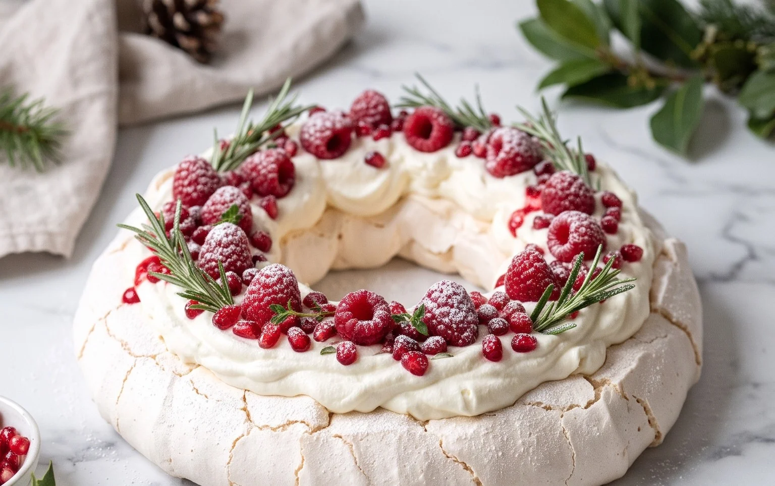 Couronne Pavlova Noël : Recette Festive et Facile