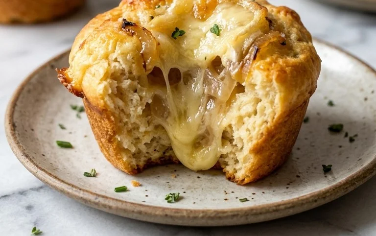 Muffins salés oignon reblochon moelleux
