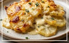 Dad’s Creamy & Cheesy Au Gratin Potatoes